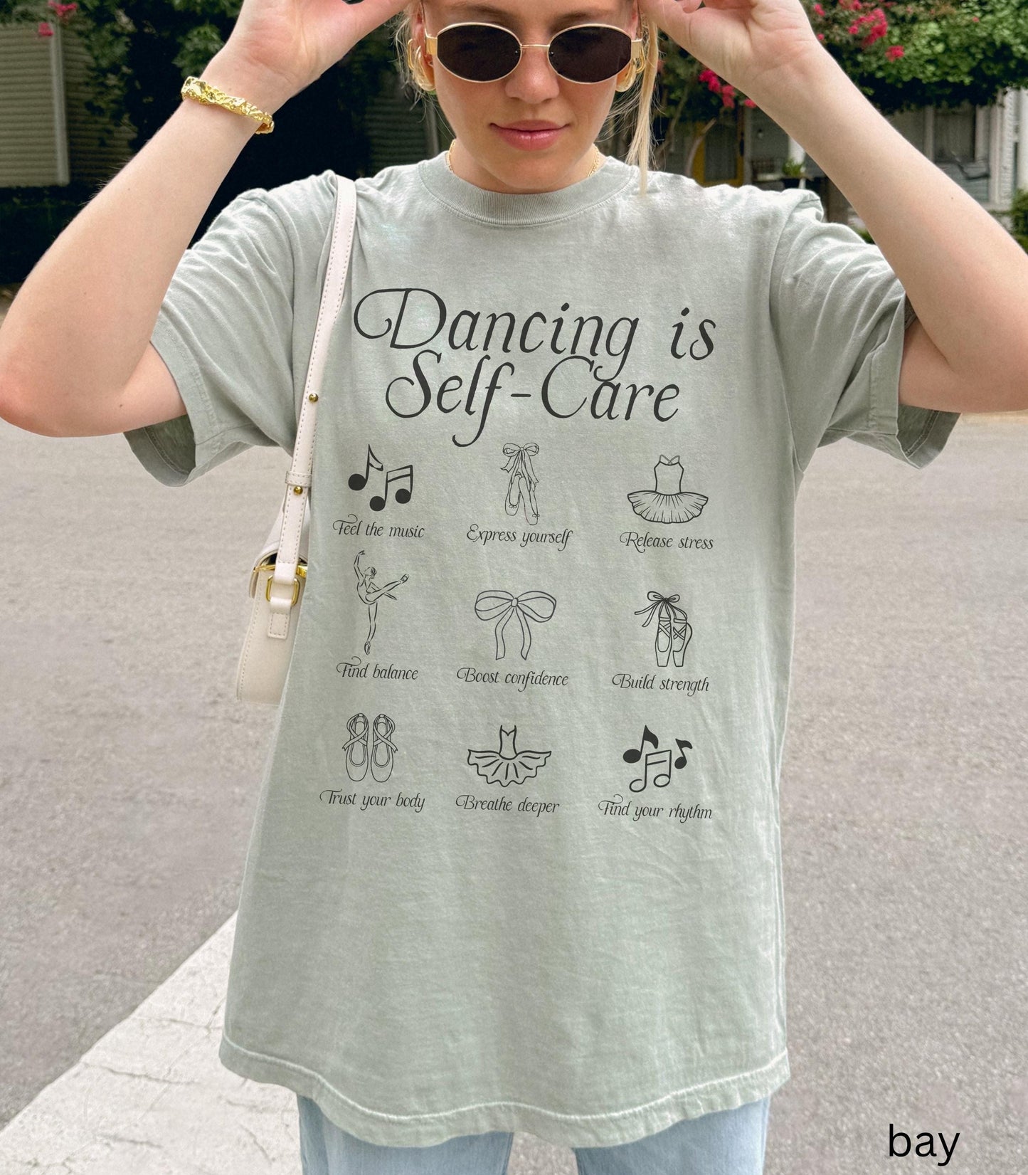 Dancing is Self Care COMFORT COLORS tee * Balletcore Ballerina Pointe Plie Chasse Jete * Dance Teacher Dancer Tshirt Comp Season Gift Idea