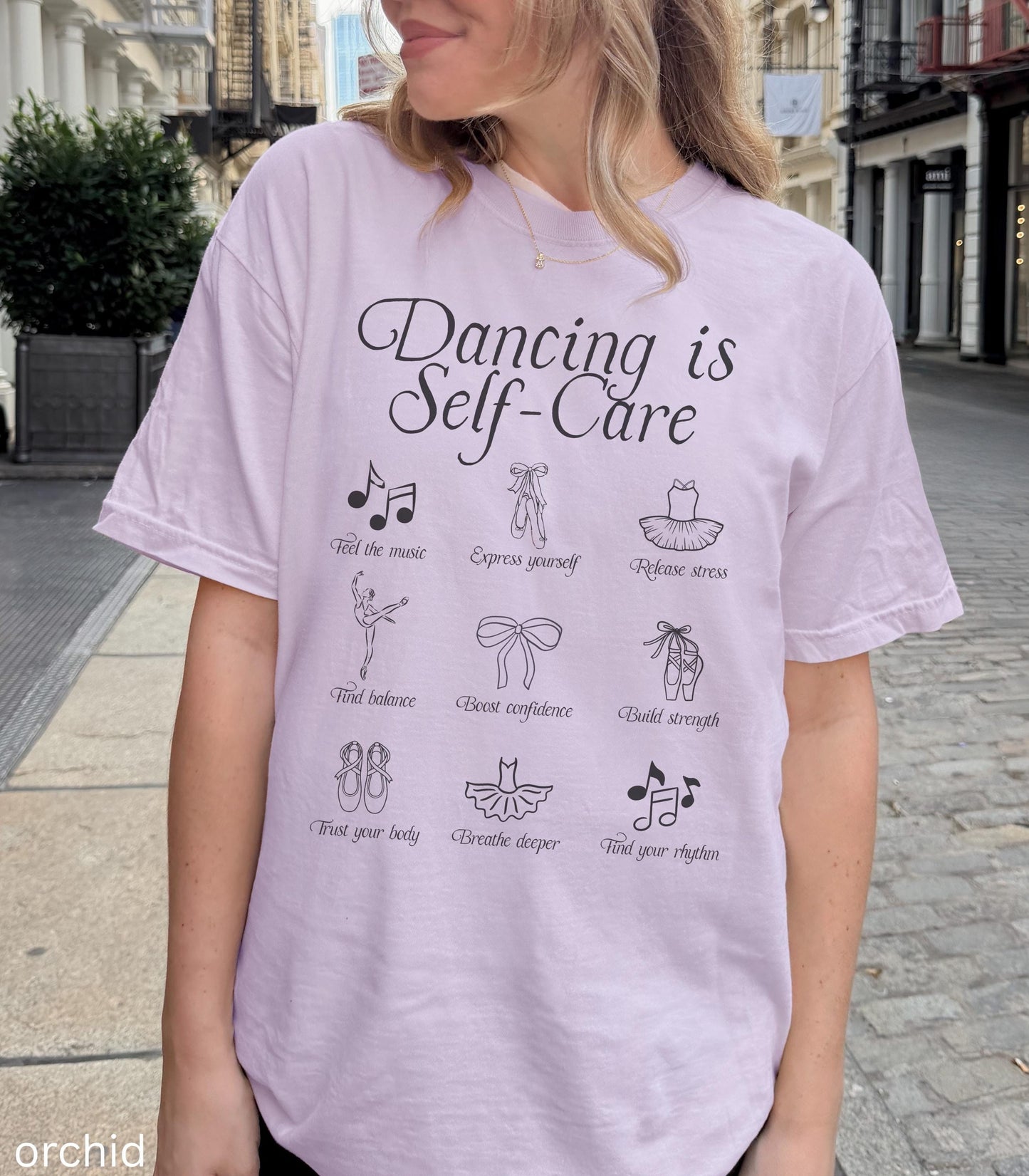 Dancing is Self Care COMFORT COLORS tee * Balletcore Ballerina Pointe Plie Chasse Jete * Dance Teacher Dancer Tshirt Comp Season Gift Idea