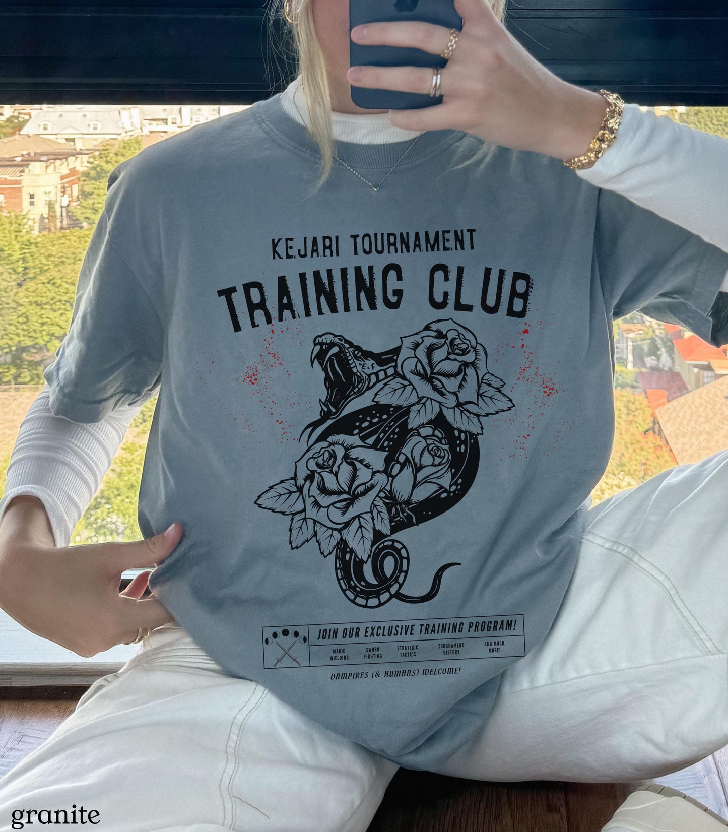 Serpent & The Wings of Night Tee LICENSED Carissa Broadbent Kejari Tournament Club Nightborn Nyaxia Little Serpent Oraya Raihn Bookish Merch
