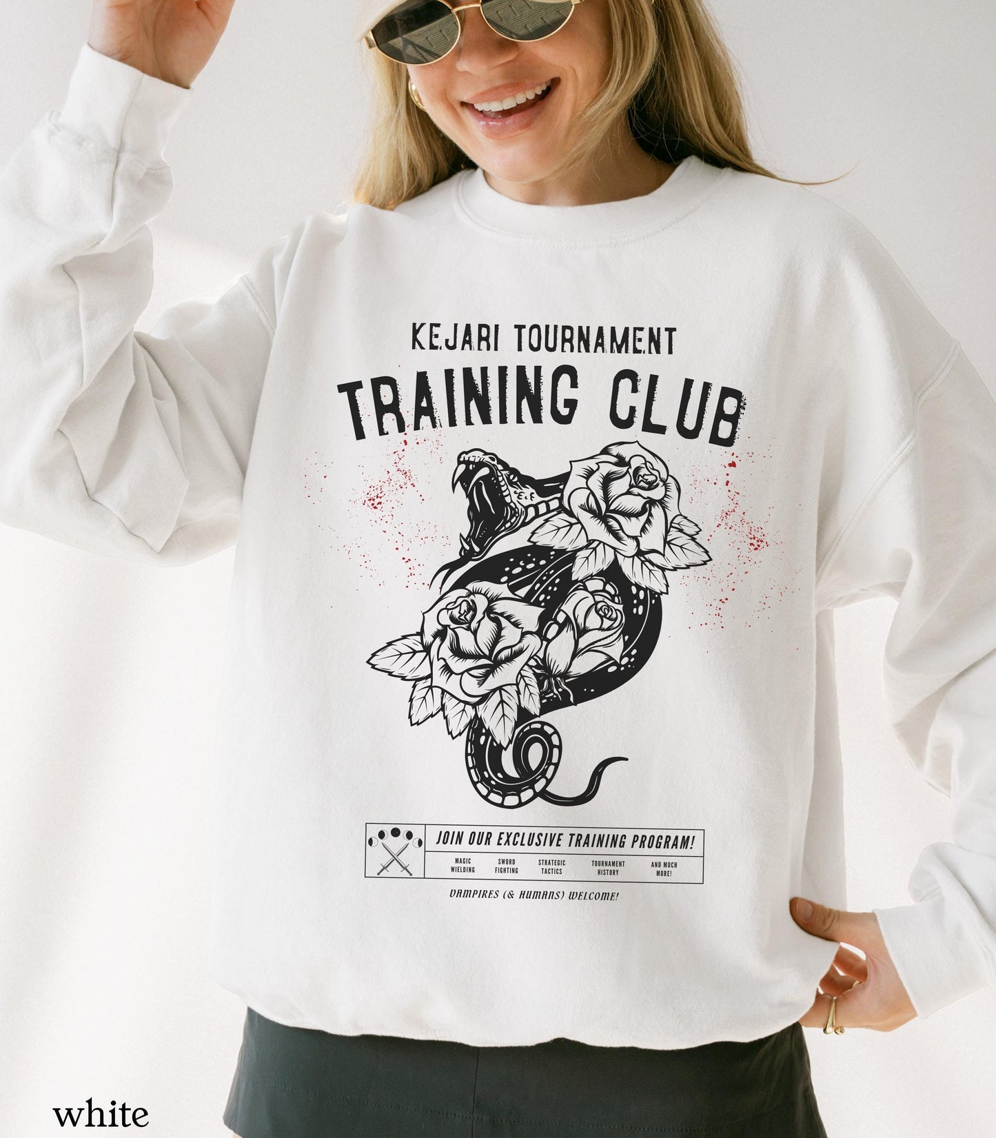 Serpent & The Wings of Night Sweatshirt LICENSED Carissa Broadbent Kejari Tournament Club Nightborn Nyaxia Little Serpent Oraya Book Merch