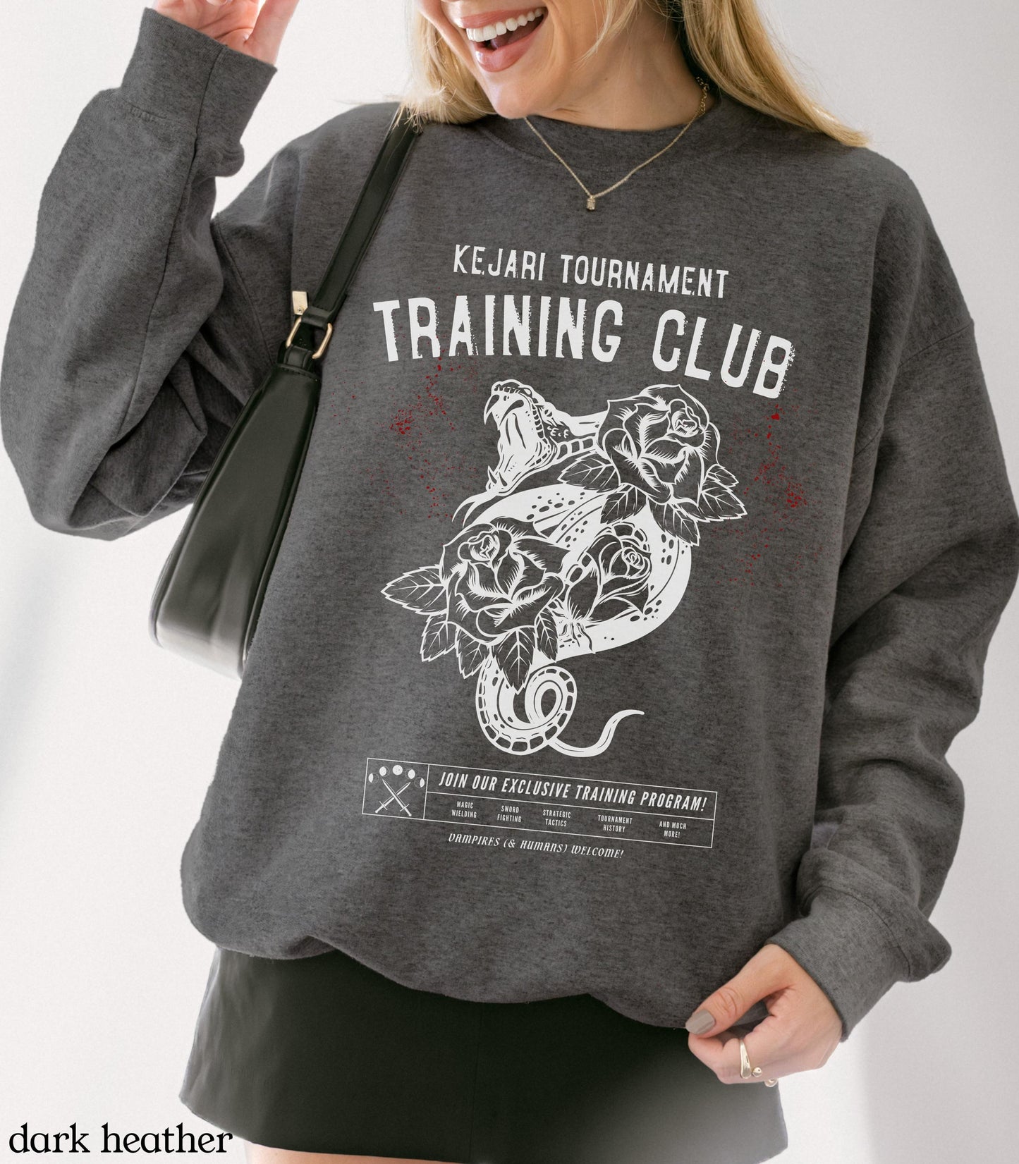 Serpent & The Wings of Night Sweatshirt LICENSED Carissa Broadbent Kejari Tournament Club Nightborn Nyaxia Little Serpent Oraya Book Merch