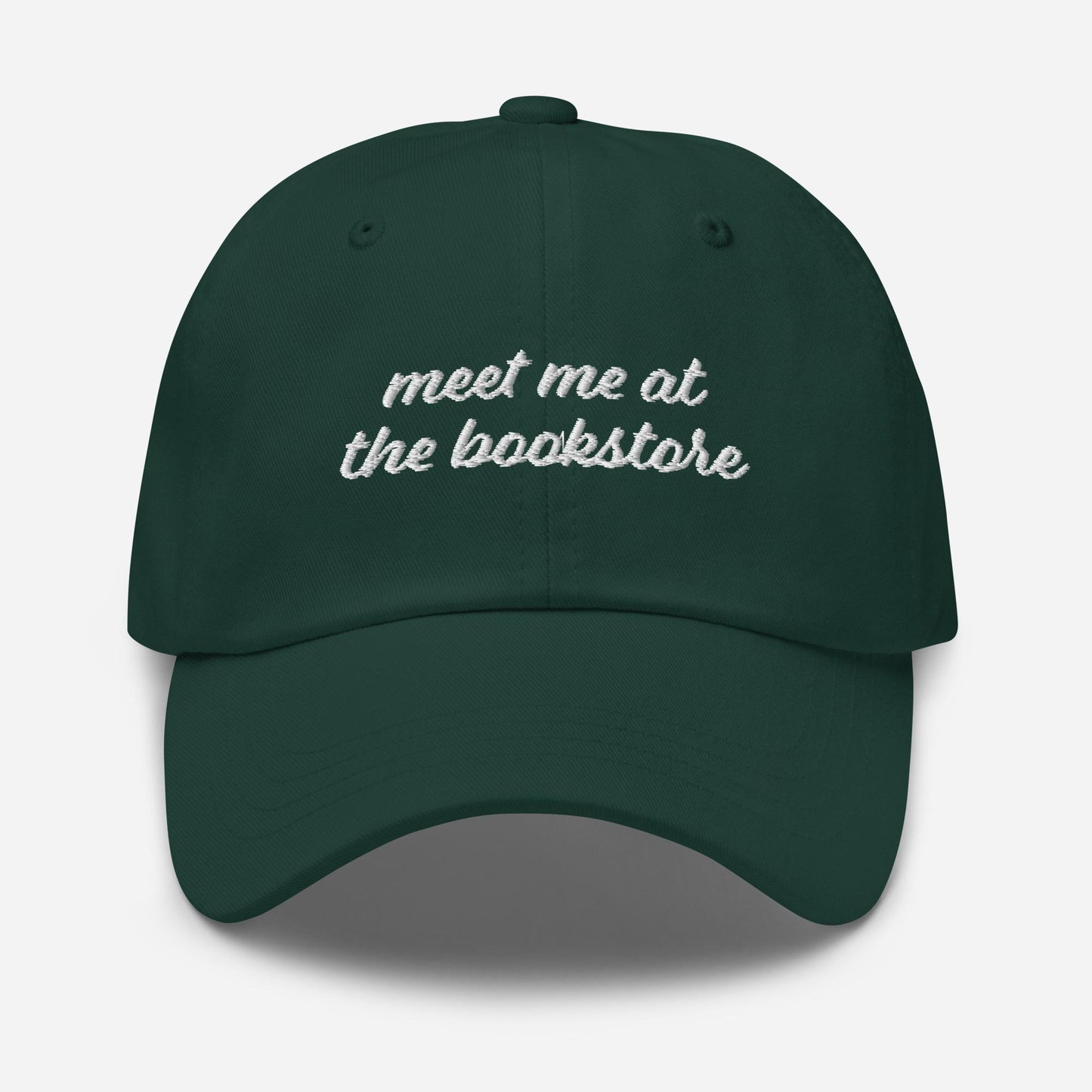 Meet me at the bookstore Bookish Merch Embroidered Hat * Hot Girls Read Support Local Small Indie Book Shop