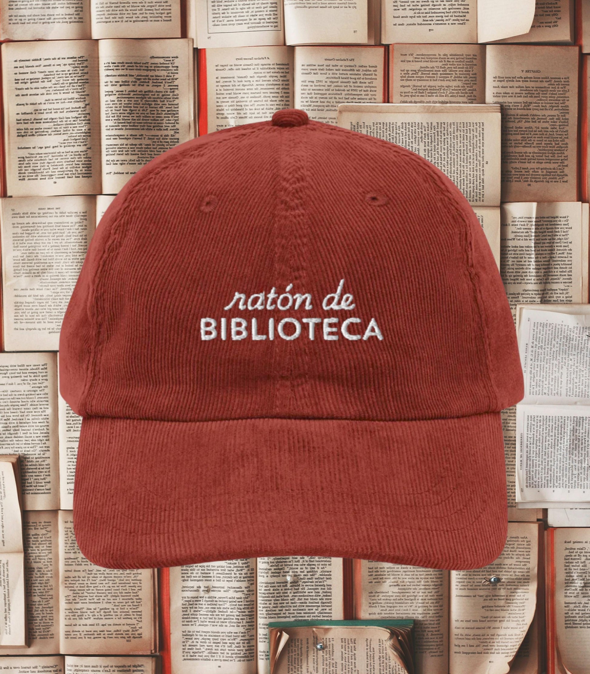 Raton de Biblioteca Library Mouse Bookworm Spanish Corduroy Embroidered Hat Library Week Librarian Teacher Gift Idea Bookish Merch Booktok