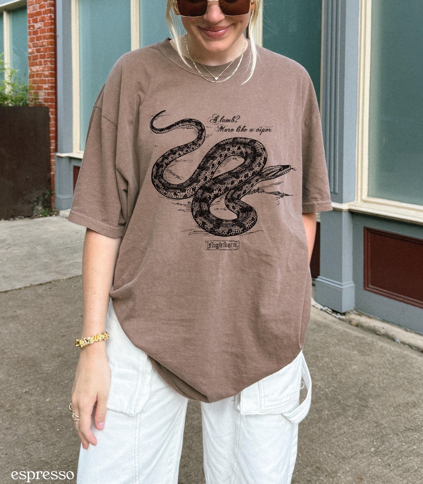 Serpent & The Wings of Night Tee LICENSED Carissa Broadbent Kejari Nightborn Nyaxia Little Serpent Oraya Raihn Romantasy Bookish Merch Gift