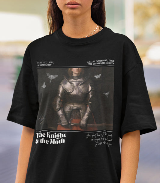 The Knight & the Moth Comfort Colors Tee LICENSED Rachel Gillig Stonewater Kingdom Romantasy Fandom Merch Reader Gift Bartholomew Castlecore