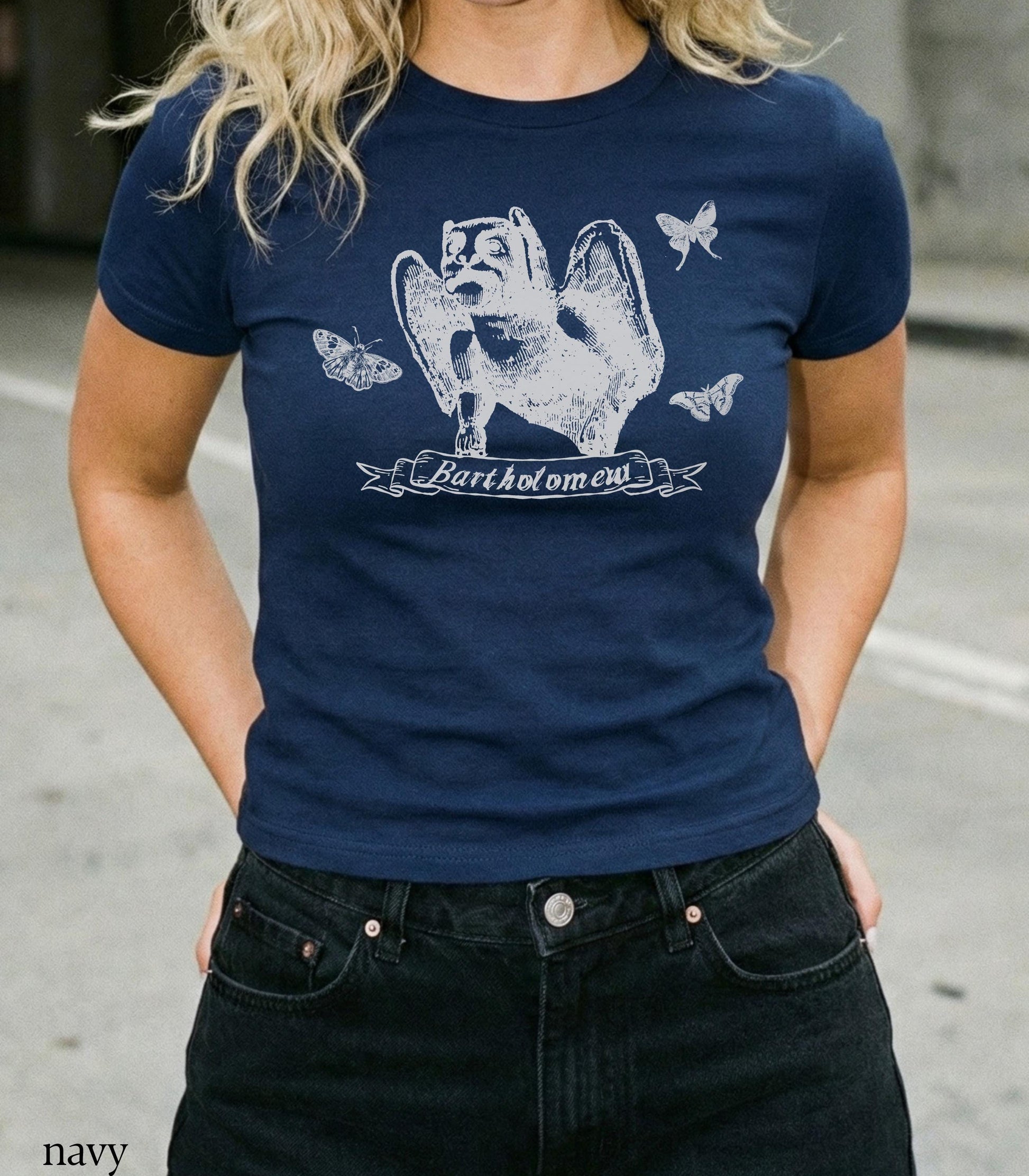 The Knight and the Moth Bartholomew Baby Tee * LICENSED Rachel Gillig Stonewater Kingdom Romantasy Fandom Merch Reader Medieval Gargoyle