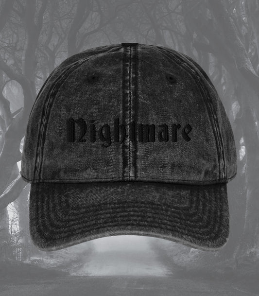 One Dark Window Nightmare Monochrome Embroidered Hat LICENSED Rachel Gillig Bookish Romantasy Fandom Merch Dark Romance Reader Gift Spindle