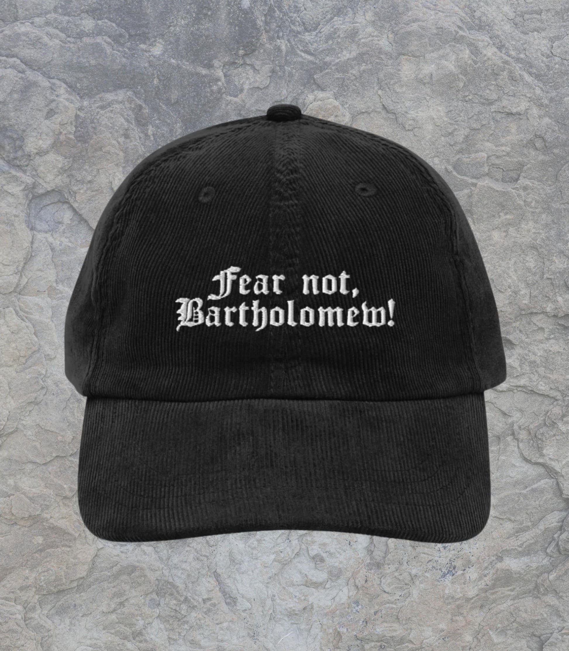Fear Not Bartholomew Knight & the Moth Embroidered Hat * LICENSED Rachel Gillig Gargoyle Stonewater Kingdom Romantasy Fandom Merch Reader