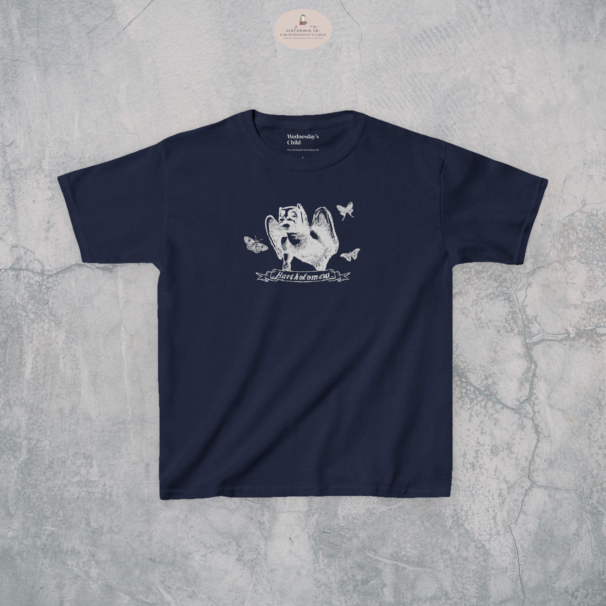 The Knight and the Moth Bartholomew Baby Tee * LICENSED Rachel Gillig Stonewater Kingdom Romantasy Fandom Merch Reader Medieval Gargoyle