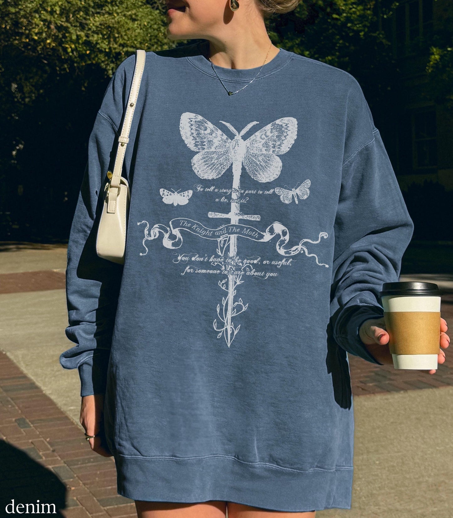 The Knight & the Moth Castlecore Sweatshirt LICENSED Rachel Gillig Stonewater Aisling Romantasy Merch Bookish Bartholomew Gargoyle Sybil