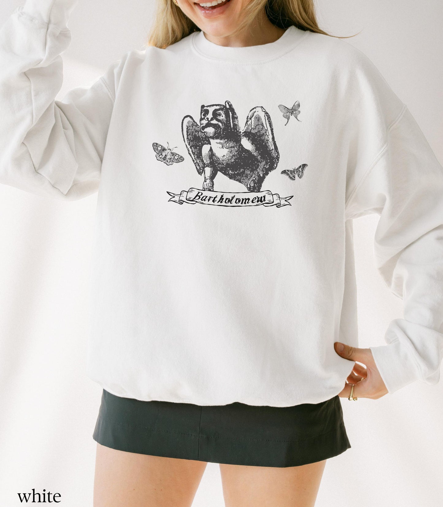 The Knight and the Moth Bartholomew Sweatshirt * LICENSED Rachel Gillig Stonewater Kingdom Romantasy Fandom Merch Reader Medieval Gargoyle