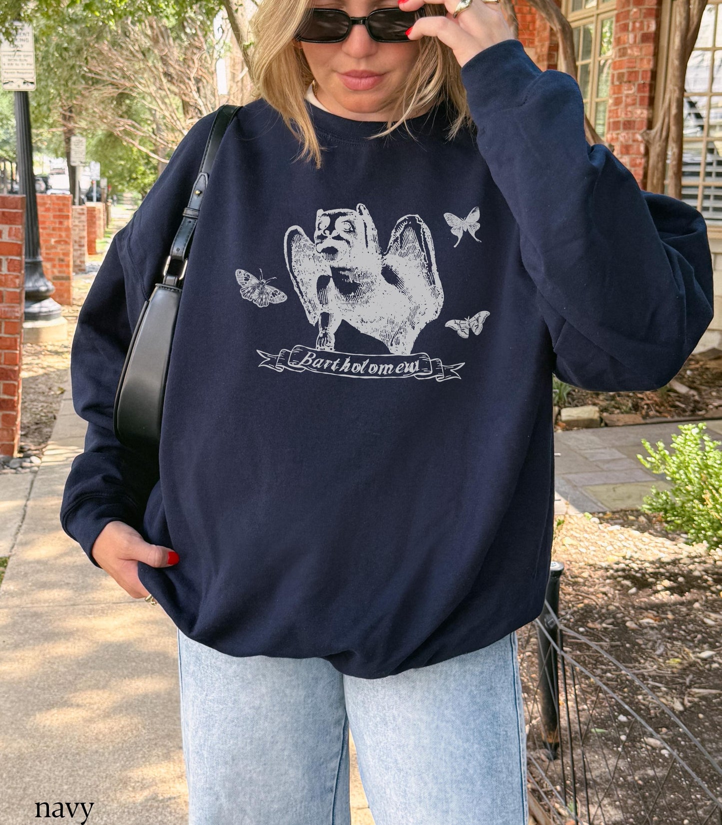 The Knight and the Moth Bartholomew Sweatshirt * LICENSED Rachel Gillig Stonewater Kingdom Romantasy Fandom Merch Reader Medieval Gargoyle
