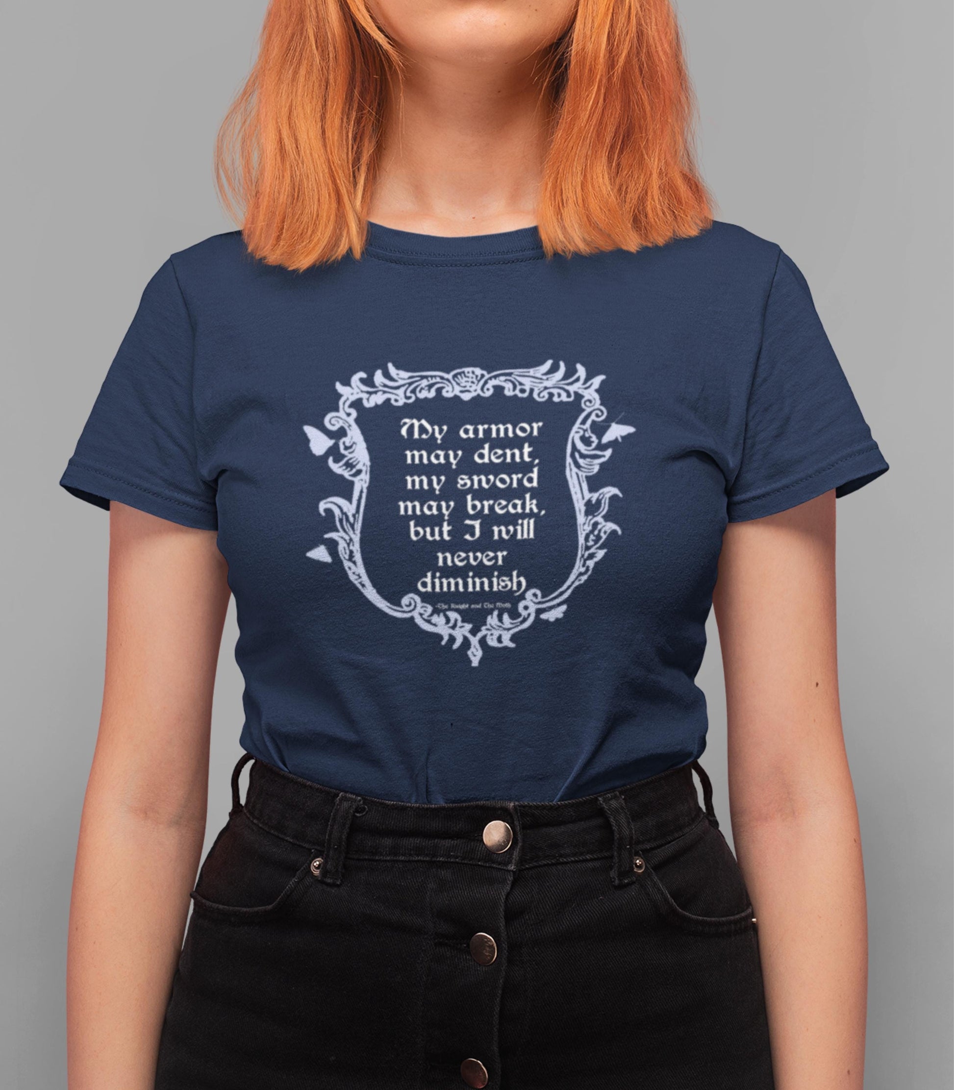 The Knight & the Moth Medieval Tee LICENSED Rachel Gillig Stonewater Kingdom Romantasy Fan Merch Bookish Bartholomew Gargoyle Sybil Rory