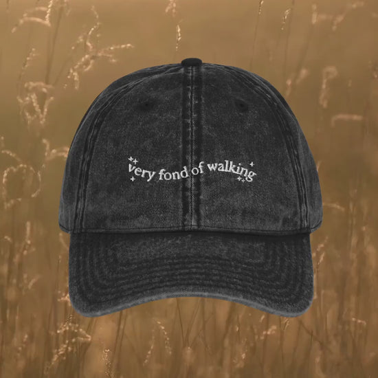 Pride & Prejudice Fond of Walking Vintage Embroidered Dad Hat * pemberley mr darcy elizabeth * Literature Bookish Gift Jane Austen Merch