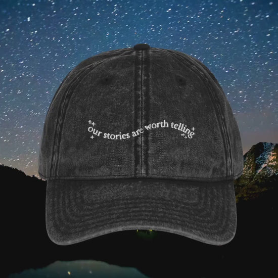 ACOTAR Vintage Embroidered Dad Hat * our stories are worth telling * velaris nesta feyra rhysand valkyrie * Bookish Gift Fandom Merch