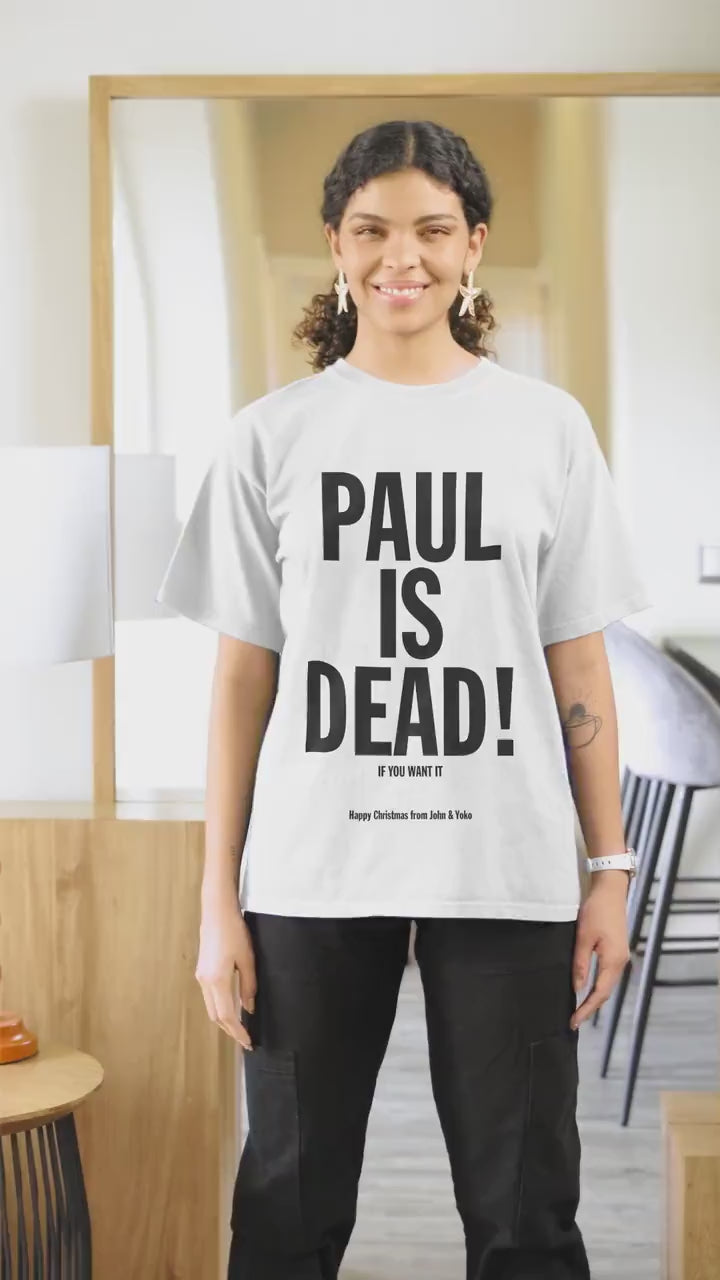 War is Over * Paul is Dead * Happy Christmas Funny Christmas Tee Shirt * Gift Ideas for Him * Music Fan * John Paul Fan Fandom