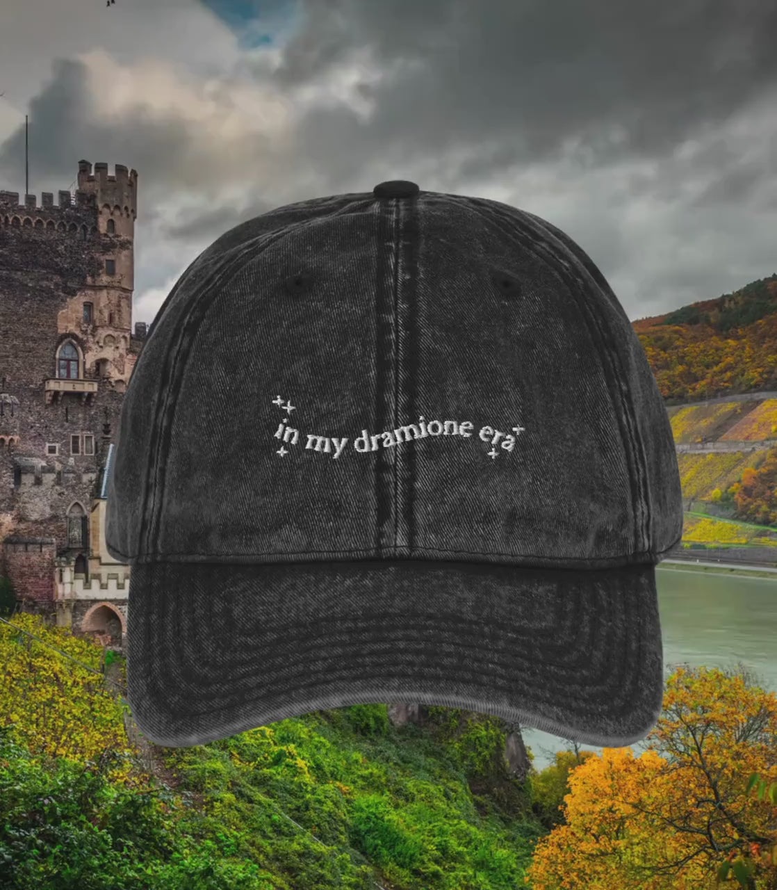 In my dramione era embroidered dad hat * turn to page 394 wizard school mauraders sirius remus universal * dark romance bookish gift ideas