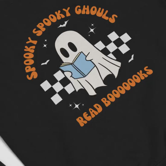 Spooky Spooky Ghouls Read Books * Spooky Teacher Halloween Sweatshirt * Read More Books Ghost Shirt * Teacher Teams Halloween Party Tshirt