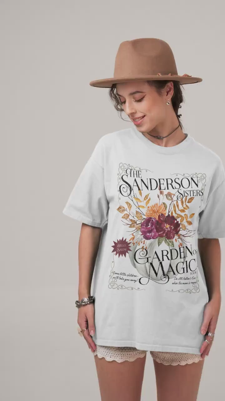 The Sanderson Sisters Garden of Magic tour vintage band tee 90s retro halloween witchy aesthetic tshirt spooky hocus pocus salem girls trip