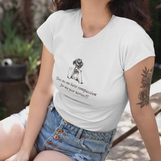 Pride and Prejudice Anxiety Mental Health Tee Shirt * Mrs Bennet Elizabeth Darcy * Jane Austen Book Lover Merch Fandom Bookish Gift Ideas