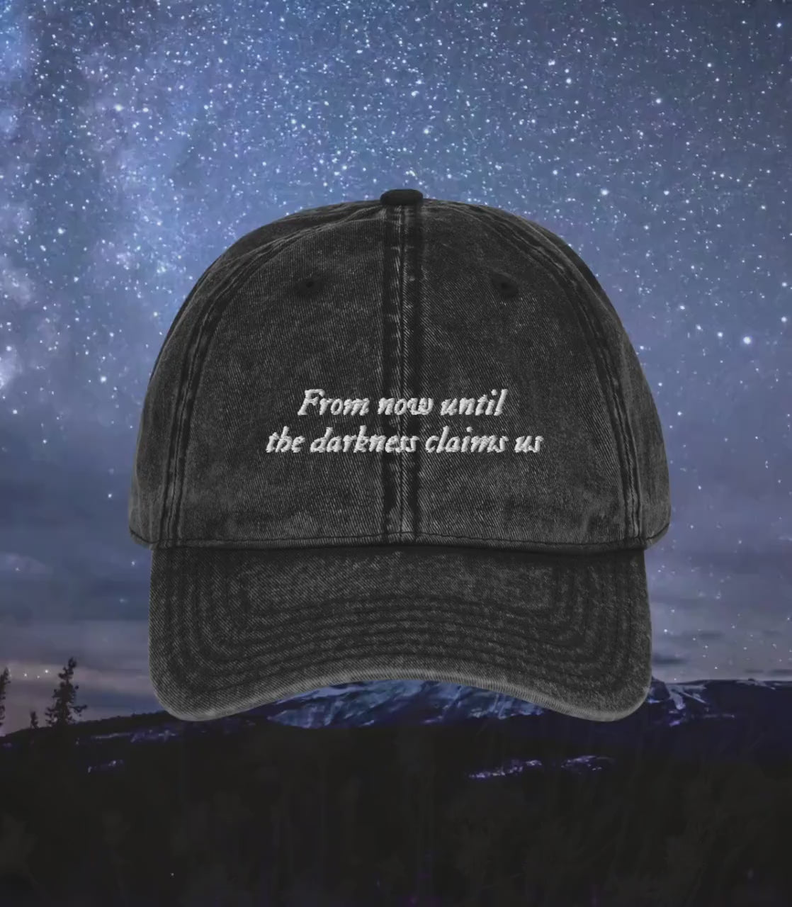 Throne of Glass TOG ACOTAR Embroidered Dad Hat * From now until the darkness claims us Manon Blackbeak Bookish Girl Squad Gift Fandom Merch