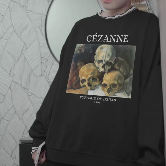 Cezanne Pyramid of Skulls Dark Academia Aesthetic Witchy Dark Cottagecore Dead Poets Society Sweatshirt