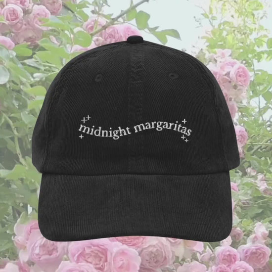 Practical Magic Midnight Margaritas Embroidered Corduroy Hat Halloween Salem Girls Trip Bride Coven Bachelorette Owens Sister Boo Basket
