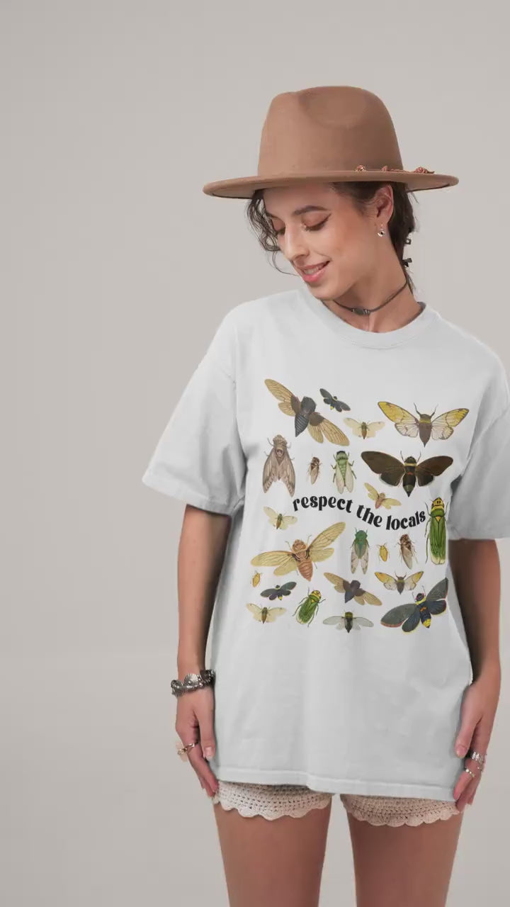 Cicada 2024 Forestcore Tshirt * Dark Academia Clothing Goblincore Gifts Year of The Cicada Brood Bug Entomology Insects Tee Save the Planet