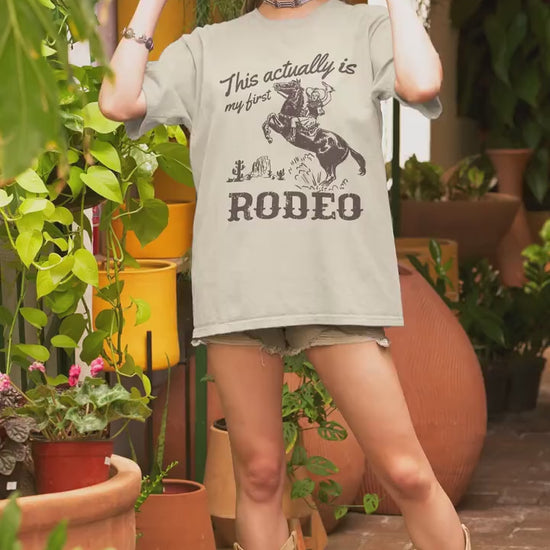 This actually is my first rodeo retro tshirt * cowboy western romance era * vintage country graphic tee long live cowgirls howdy buck wild