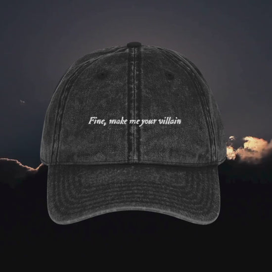 Fine make me your villain embroidered dad hat * Grishaverse Shadow Bone Bookish Book Merch No Funeral No Mourners Darkling Six of Crows